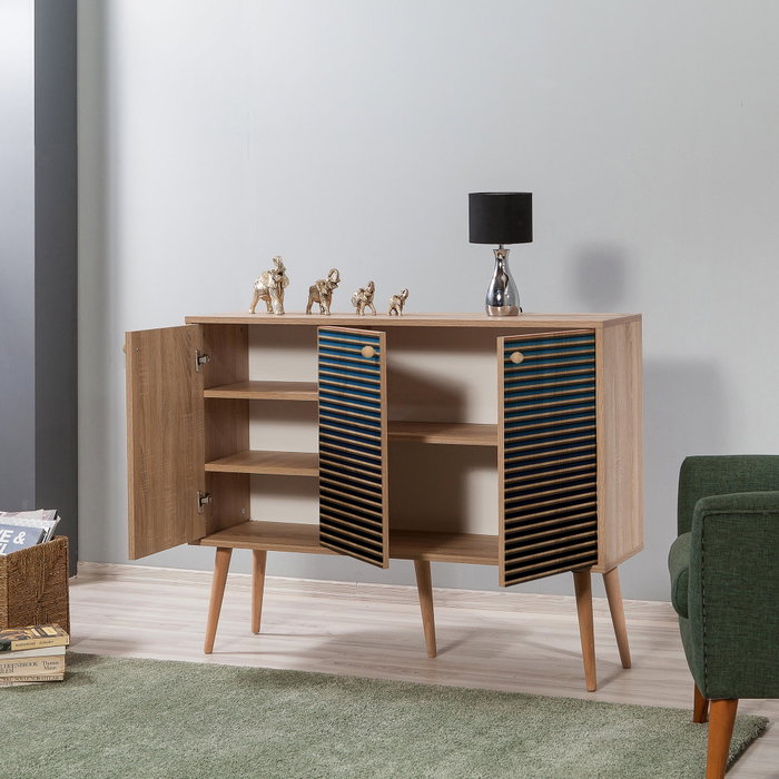 Hanah Home Mega-222 Consola en Roble Sonoma Hanah Home Mega-222 Consola en Roble Sonoma